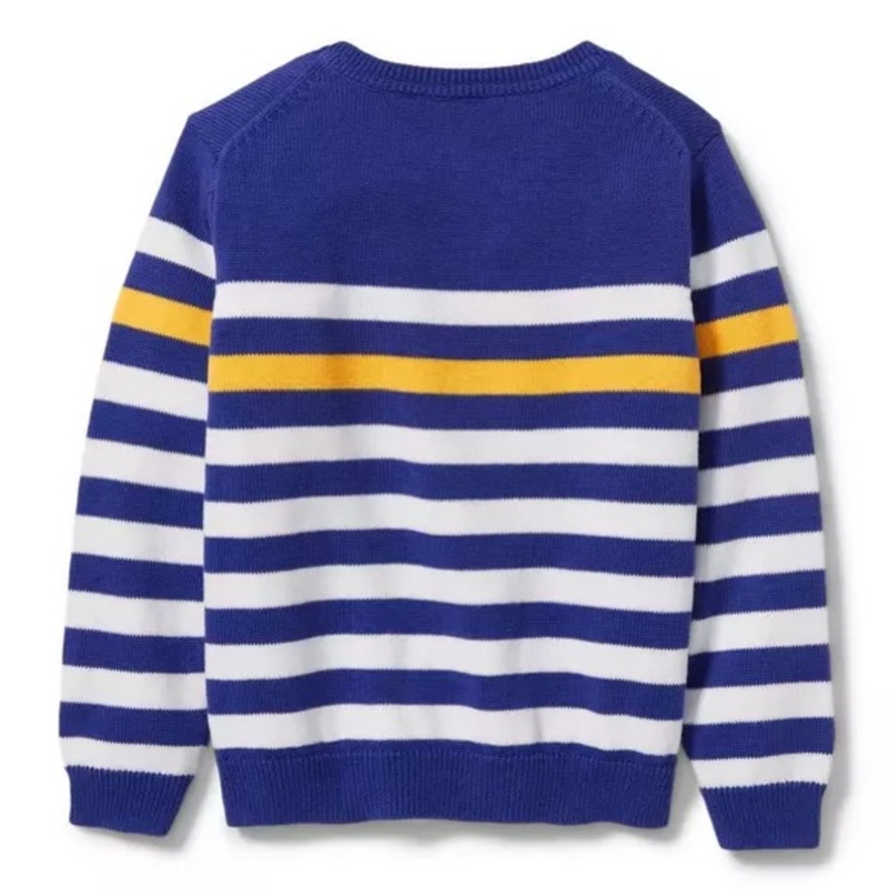 🔵🟡  Janie and Jack Royal Blue & Yellow Striped  Sweater! - Picture 3 of 3